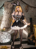Black Lolita Bunny Cosplay Costume