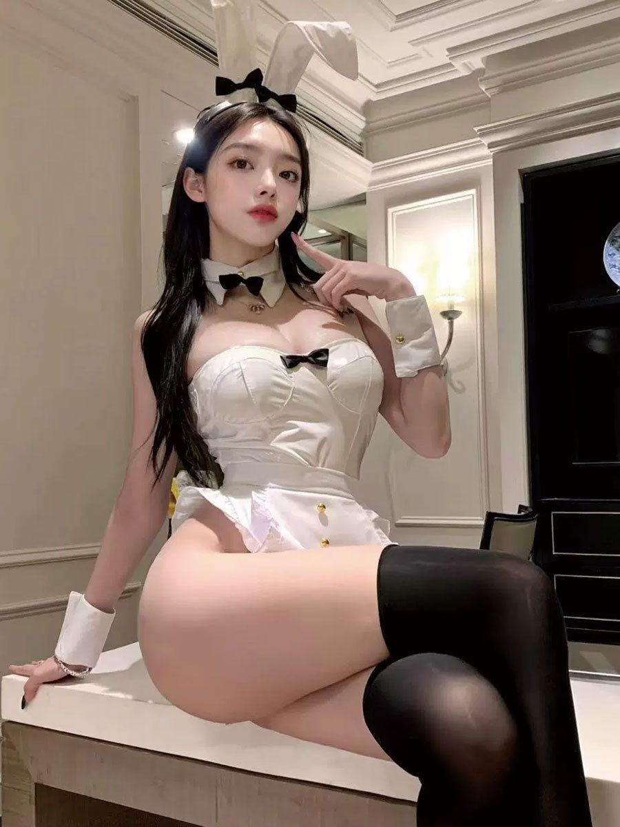 Latex Bunny Maid Bodysuit