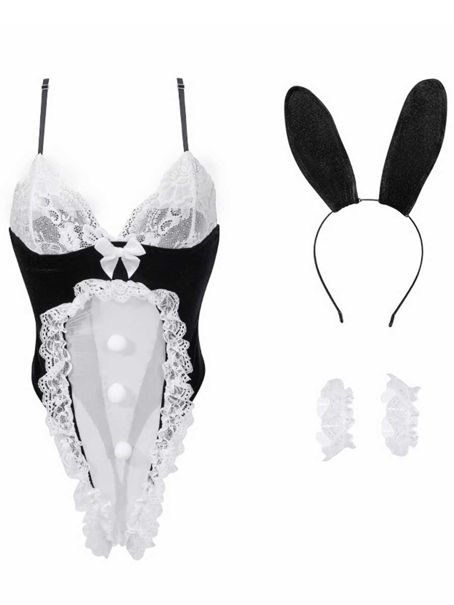 Crotchless Bunny Girl Bodysuit
