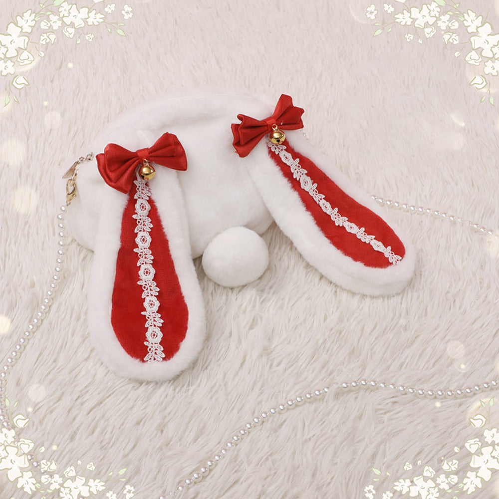 Plush Lolita Bunny Bag Crossbody Rabbit Handbag for Easter