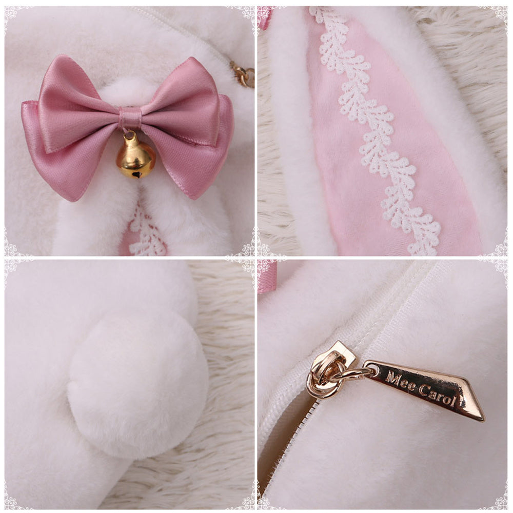 Plush Lolita Bunny Bag Crossbody Rabbit Handbag for Easter