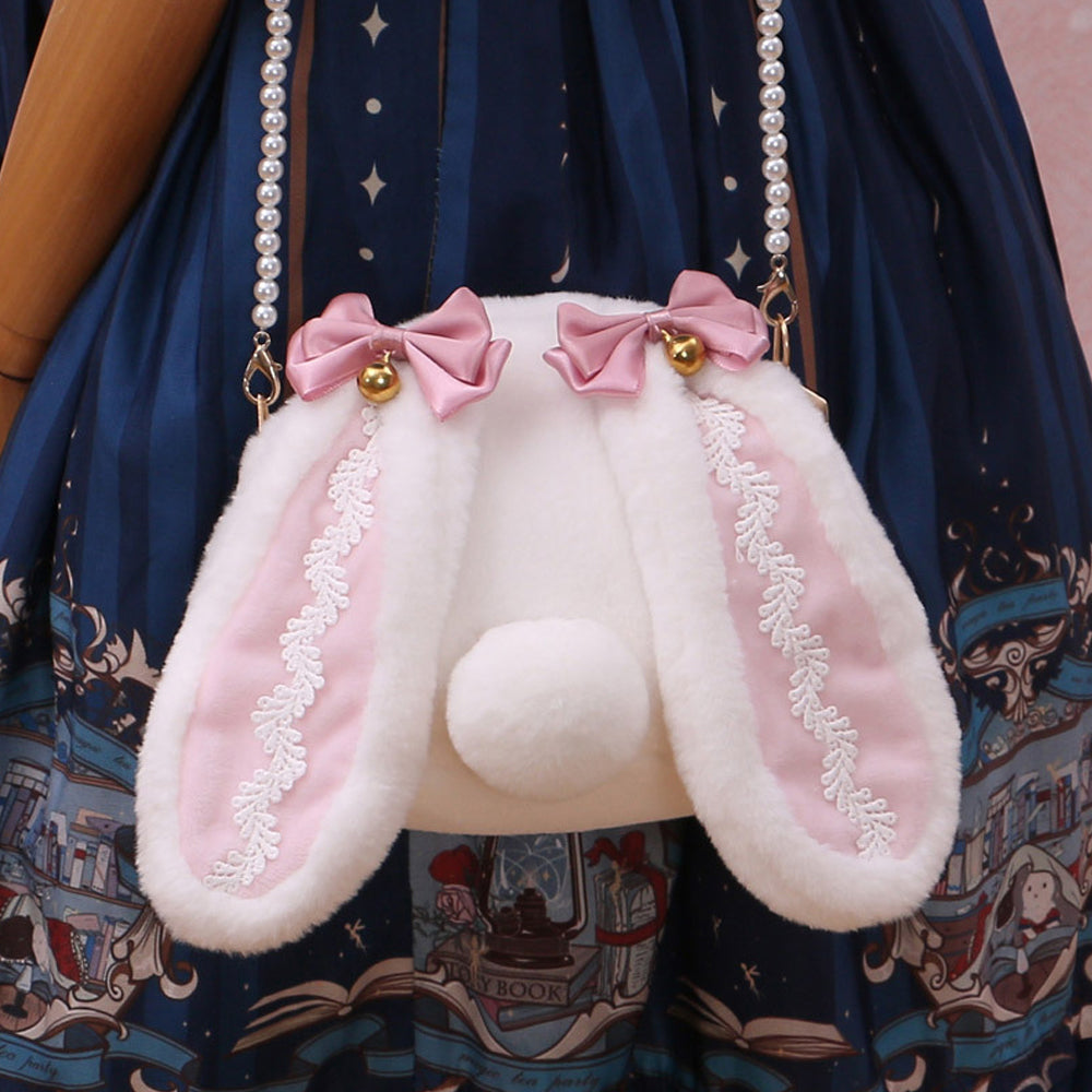 Plush Lolita Bunny Bag Crossbody Rabbit Handbag for Easter