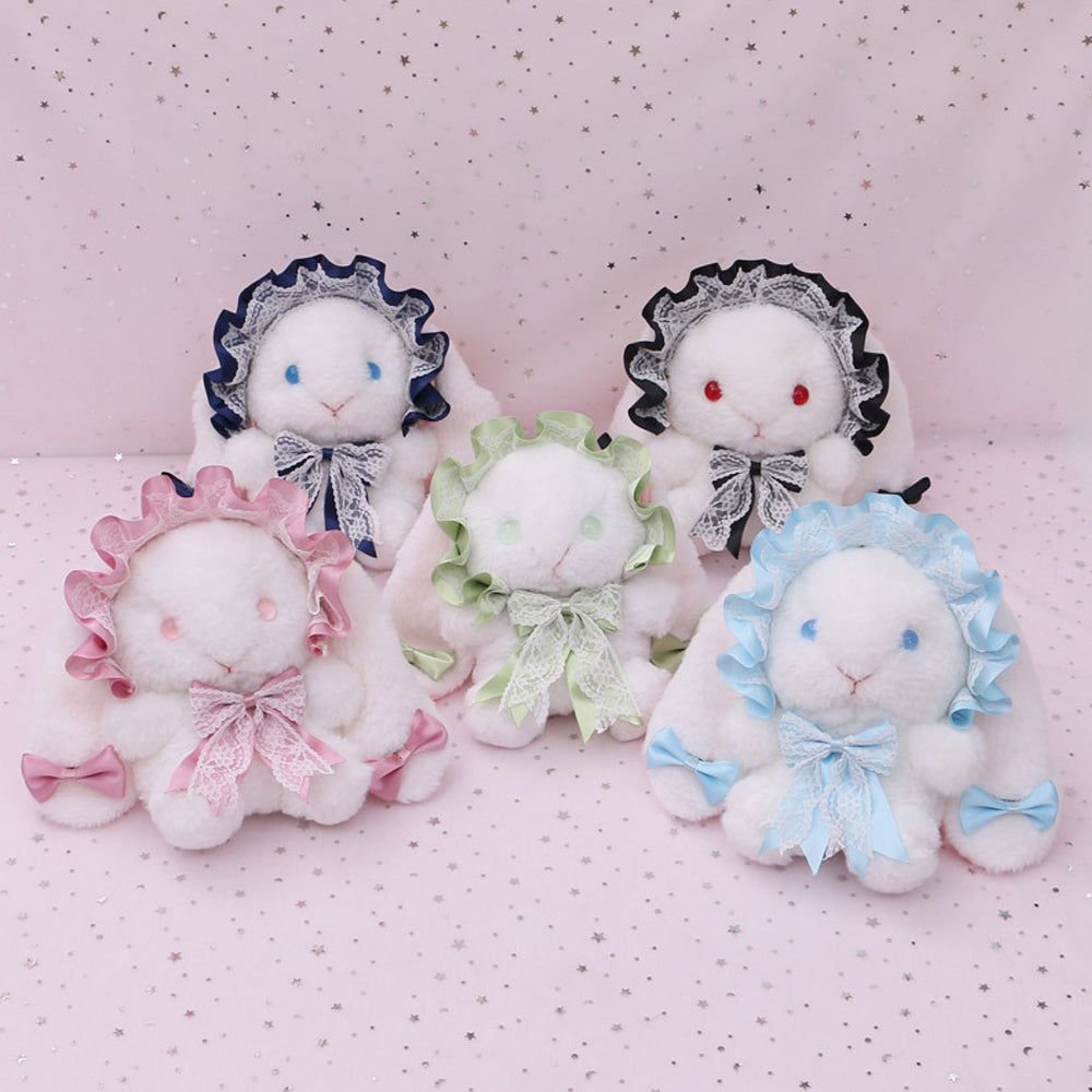 Plush Lolita Bunny Bag Crossbody Lace Bowkont Rabbit Handbag for Easter