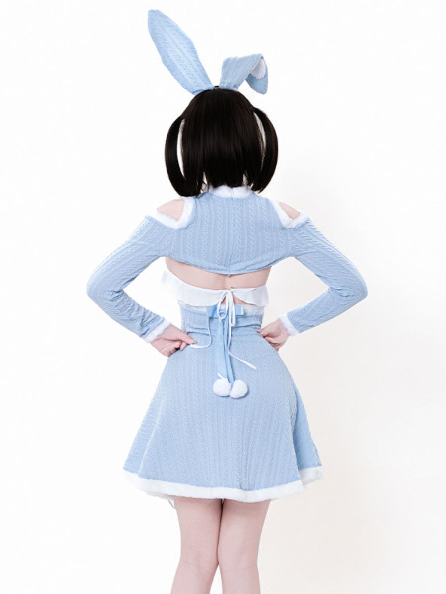 Ribbed Knit Bunny Cupless Outfit
