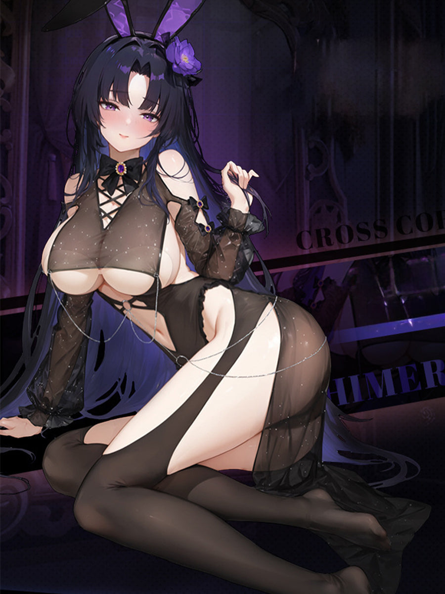 Gothic Black Bunny Costume for Women