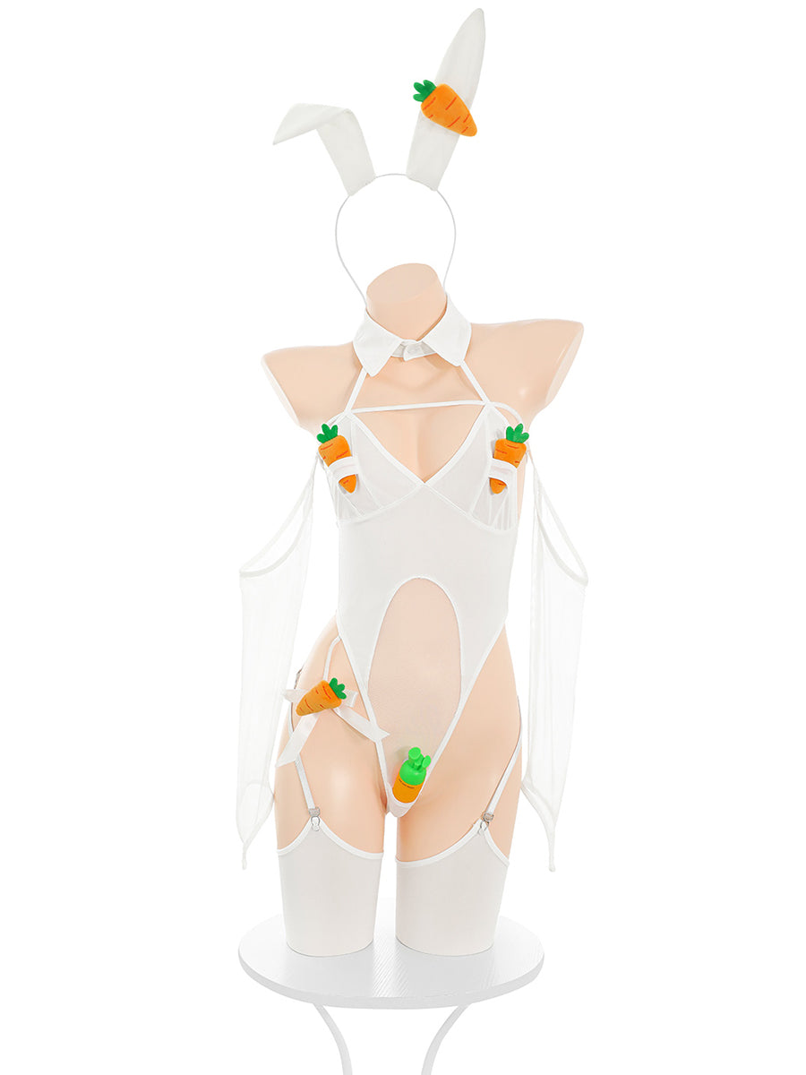 Electric Carrot Bunny Teddy Lingerie