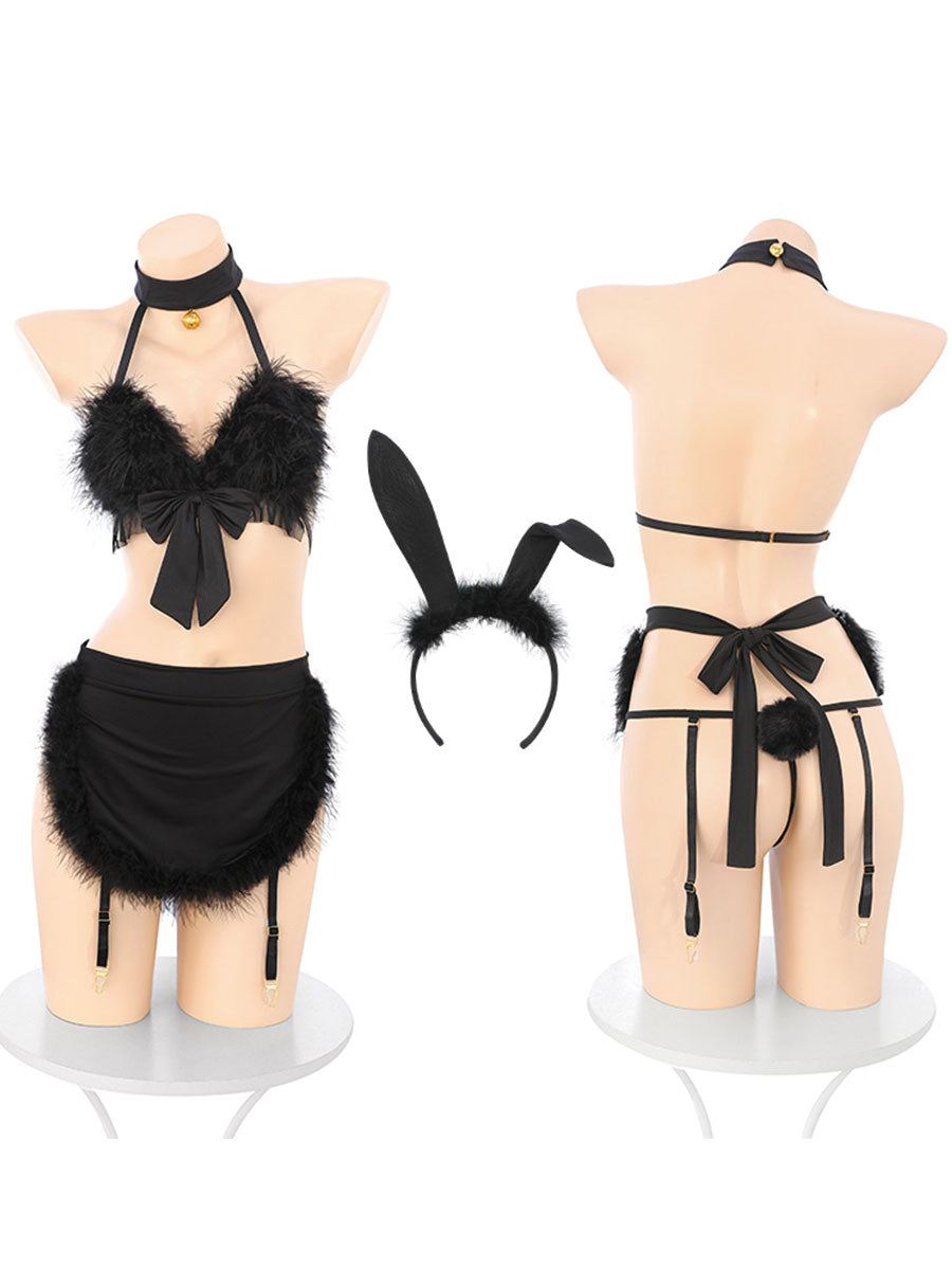 Furry Bunny Maid Lingerie Set