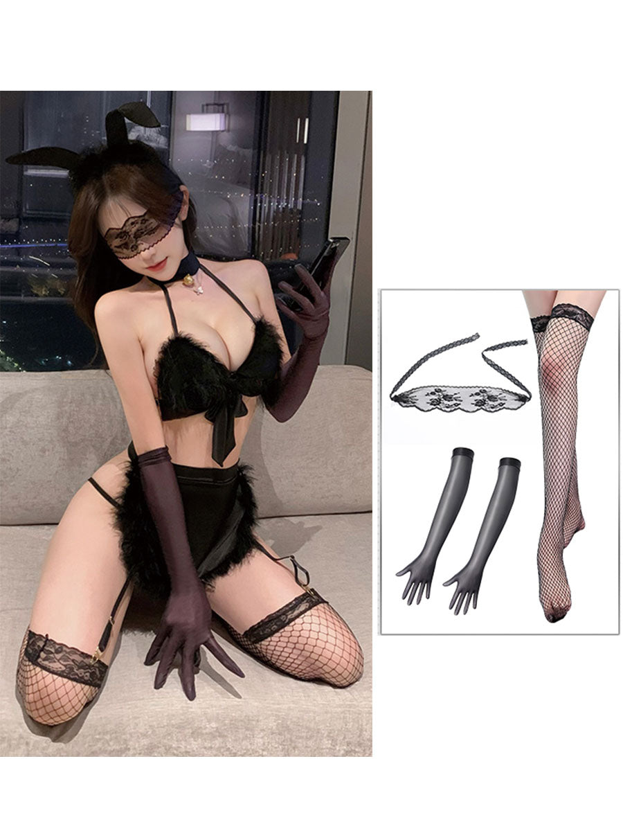 Furry Bunny Maid Lingerie Set
