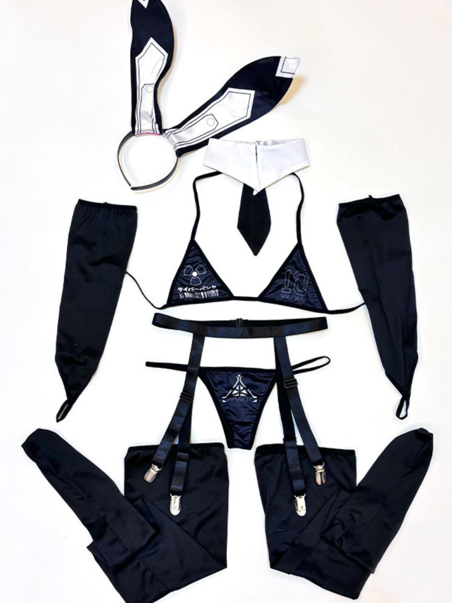 Black Bunny Girl Lingerie Set