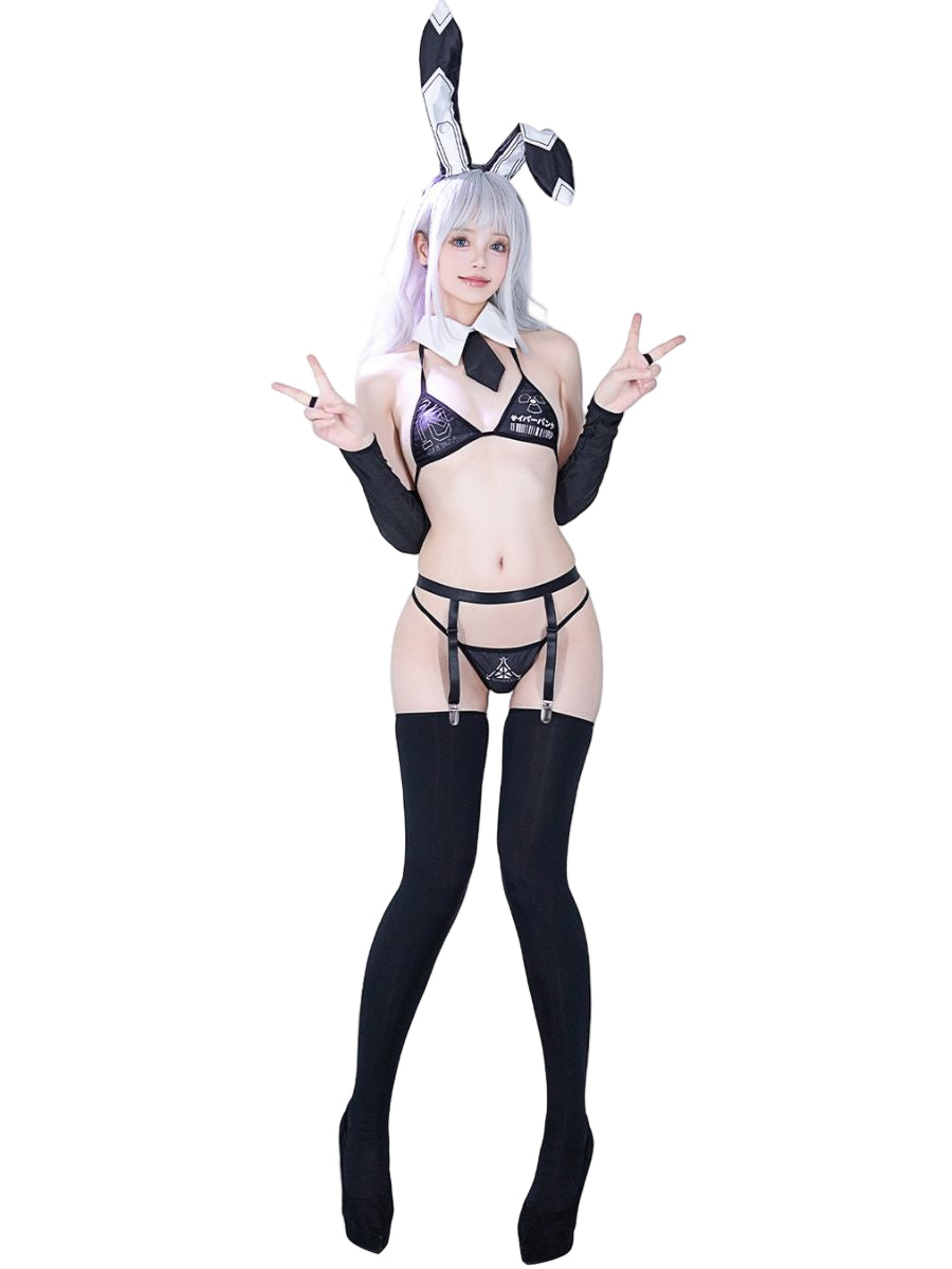 Black Bunny Girl Lingerie Set