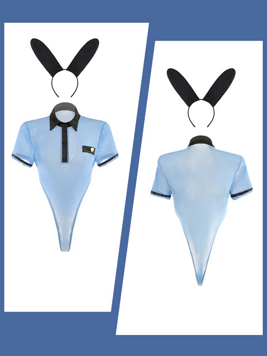 Anime Bunny Cop Cosplay Lingerie